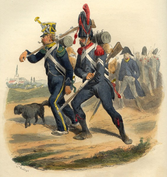 Napoleon_Voltigeur_and_Carabinier_by_Bellange