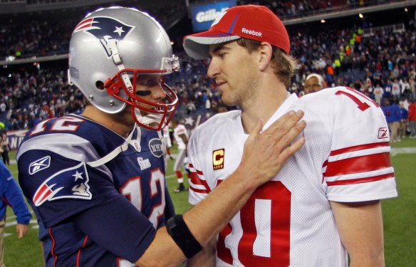 Eli Manning, Tom Brady